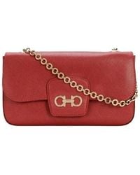 Ferragamo - Logo Shoulder Bag - Lyst