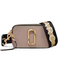 Marc Jacobs - The Snapshot Logo Plaque Crossbody Bag - Lyst