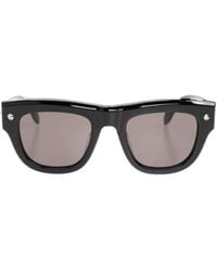 McQueen - Eyewear Tinted Square Frame Sunglasses - Lyst