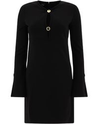 Pinko - Cut-Out Detailed Long-Sleeved Dress - Lyst