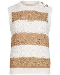 Liu Jo - Crochet Knit Top - Lyst