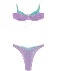 Oséree - Oséree Lurex Two-Piece Bikini - Lyst