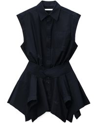 Alexander Wang - Short-Sleeved Mini Shirt Dress - Lyst
