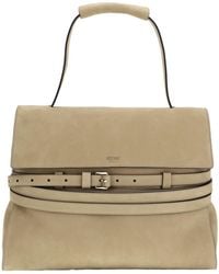 Moschino - Logo Embossed Buckle Strap Shoulder Bag - Lyst