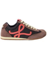 Loewe - Ballet Runner 2.0 Mixed Leather Sneakers - Lyst