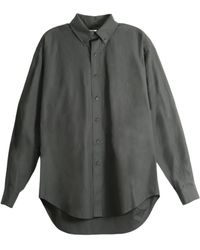 Rier - Button-Up Curved Hem Shirt - Lyst