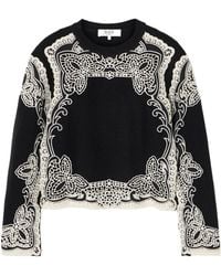 Sea - Madeira Embroidery Patchwork Sweater - Lyst