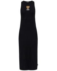 Moschino - A07014410 Teddy Bear Printed Sleeveless Dress - Lyst
