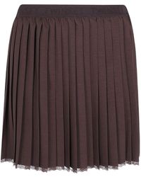 Twinset - Pleated Crêpe Mini Skirt - Lyst