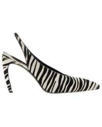 The Attico - The Viper Slingback Heeled Pumps - Lyst