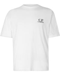 C.P. Company - Logo Crew Neck T-Shirt - Lyst