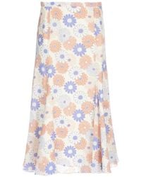KENZO - Floral-Print Midi Skirt - Lyst