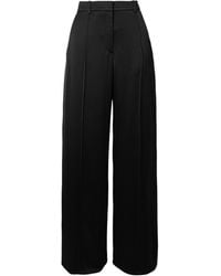 Balmain - Crepe Straight-Leg Tailored Trousers - Lyst