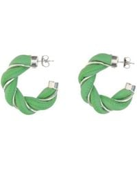 Bottega Veneta - Twist Hoop Earrings - Lyst