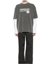 7 For All Mankind - Graphic-Print Crew-Neck T-Shirt - Lyst