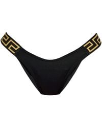 Versace - Logo Band Swimsuit Bottoms - Lyst
