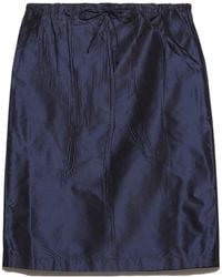Prada - Taffeta Midi-Skirt - Lyst
