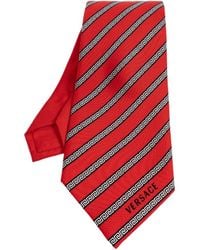 Versace - Printed Silk Twill Tie - Lyst