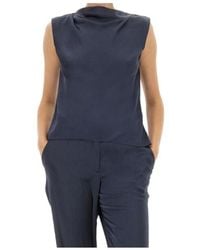Theory - Sleeveless Boat Neck Top - Lyst