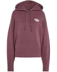 adidas Originals - Knitted Hooded Sweatshirt - Lyst