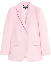 Weekend by Maxmara - Single-Breasted Wool-Blend Canvas Blazer - Lyst