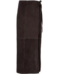 Nour Hammour - Wrap Dress With Tie Details - Lyst