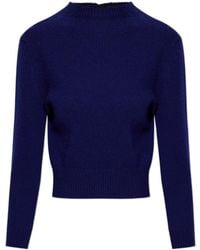 Jil Sander - Cropped Knitted Sweater - Lyst