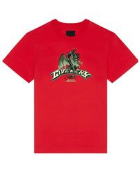 Givenchy - Graphic Printed Crewneck T-Shirt - Lyst