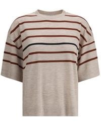 Brunello Cucinelli - Wool T-Shirt - Lyst