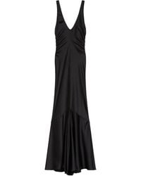 Sportmax - Long Satin Dress Katia - Lyst