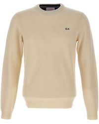 Sun 68 - Crew Neck Knitted Sweater - Lyst