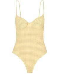 Jonathan Simkhai - Suni Checked Swimsuit - Lyst