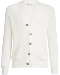 Brunello Cucinelli - Ribbed Cardigan - Lyst