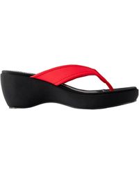 STAUD - Woven Wedge Sandals - Lyst