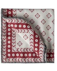 Brunello Cucinelli - Geometric Printed Pocket Square - Lyst