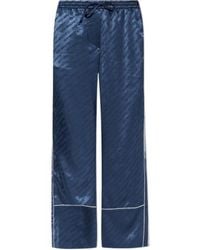 Off-White c/o Virgil Abloh - All-Over Logo Patterned Straight Leg Trousers - Lyst