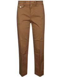 Liu Jo - Logo Plaque Cropped Trousers - Lyst