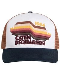 DSquared² - Embroidered Mesh-Panel Baseball Cap - Lyst