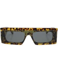 Alaïa - Alaïa Rectangular Thick-Frame Sunglasses - Lyst