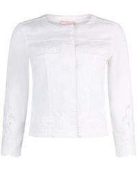 Liu Jo - Broderie Anglaise Jacket - Lyst