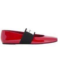 Givenchy - Shiny Logo Strap Ballet Shoes - Lyst