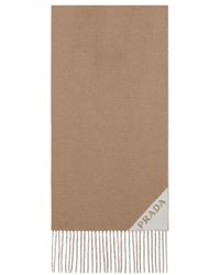 Prada - Reversible Fringed-Edge Scarf - Lyst
