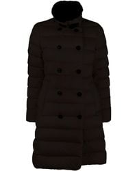 Moorer - Longan High-Neck Double-Breasted Padded Coat - Lyst