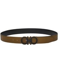 Ferragamo - Reversible And Adjustable Gancini Belt - Lyst