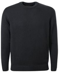 Zanone - Crew Neck Knitted Sweater - Lyst
