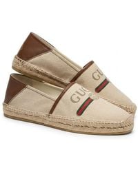 Gucci - Logo Canvas Espadrille - Lyst