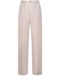 Dondup - High-Rise Straight-Leg Pants - Lyst