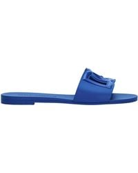 Dolce & Gabbana - Logo Cut-Out Open-Toe Slides - Lyst