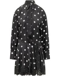 Sportmax - Bosso Polka Dot Printed Lace Dress - Lyst