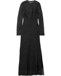 SIR. - Lisander Layered Polka-Dot Silk-Chiffon Maxi Dress - Lyst